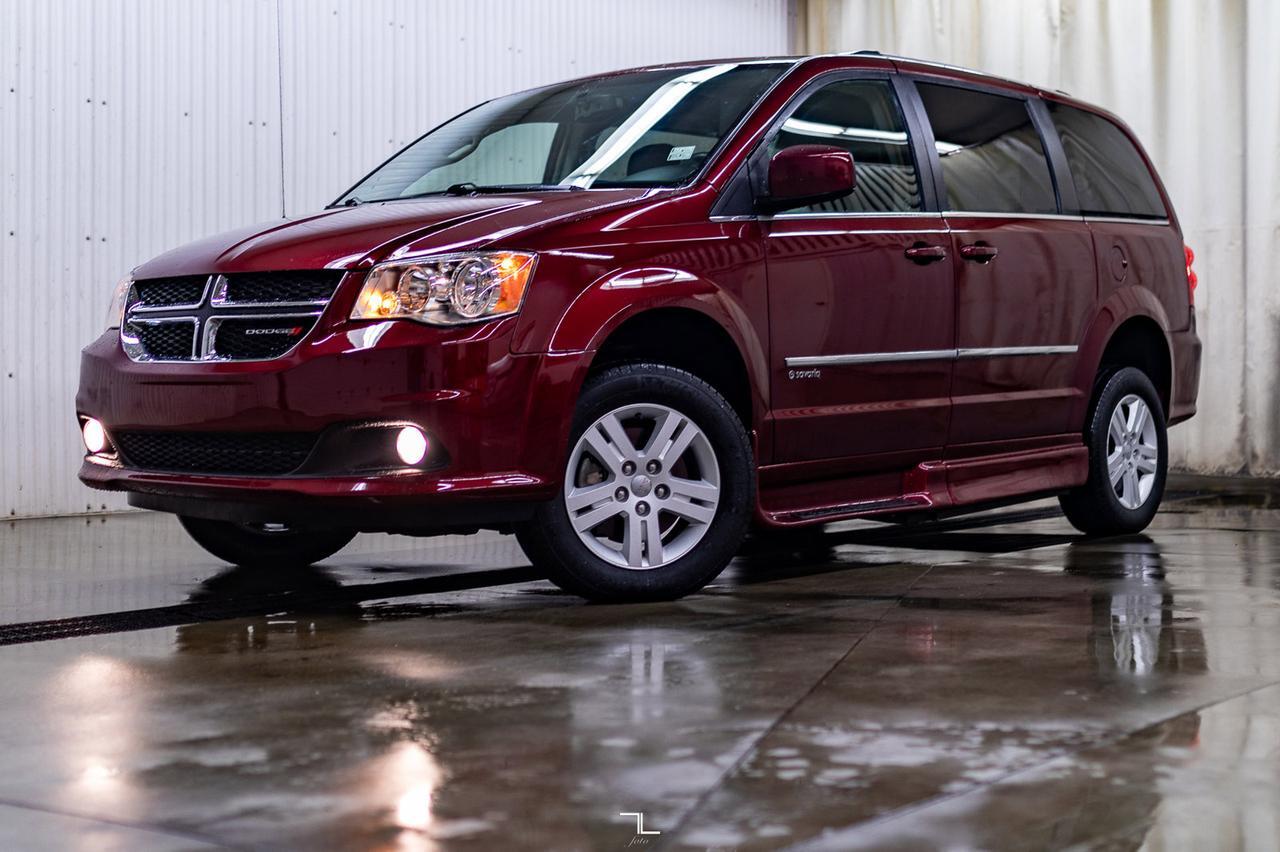 2017 Dodge Grand Caravan Crew Plus Savaria Wheelchair Conversion Leather Nav BCam Red Deer AB