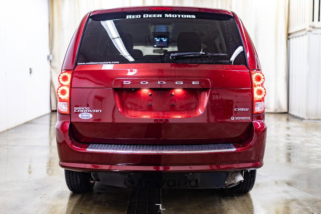 2017 Dodge Grand Caravan Crew Plus Savaria Wheelchair Conversion Leather Nav BCam Red Deer AB