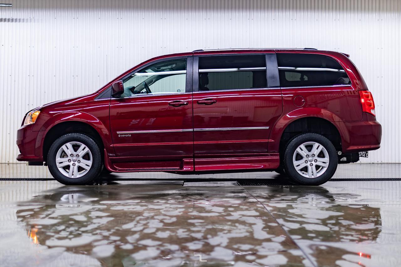 2017 Dodge Grand Caravan Crew Plus Savaria Wheelchair Conversion Leather Nav BCam Red Deer AB