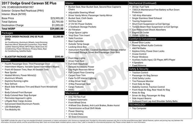 2017 Dodge Grand Caravan SE Raleigh NC