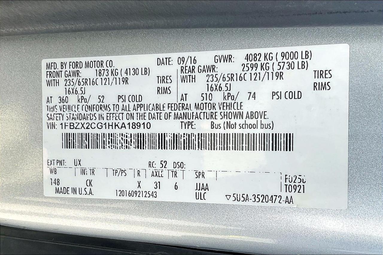 2017 FORD TRANSIT T-350 Houston TX