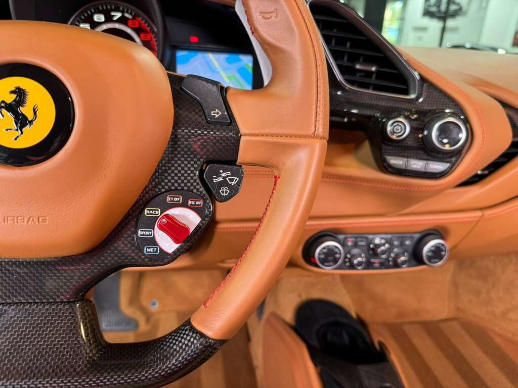 2017 Ferrari 488 GTB carbon body kit, Rosso Corsa paint, Cuoio interior, full electric seats, carbon galore & MUCH MORE!! Fort Lauderdale FL