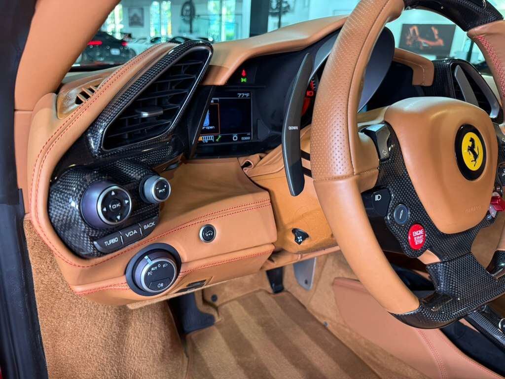 2017 Ferrari 488 GTB carbon body kit, Rosso Corsa paint, Cuoio interior, full electric seats, carbon galore & MUCH MORE!! Fort Lauderdale FL