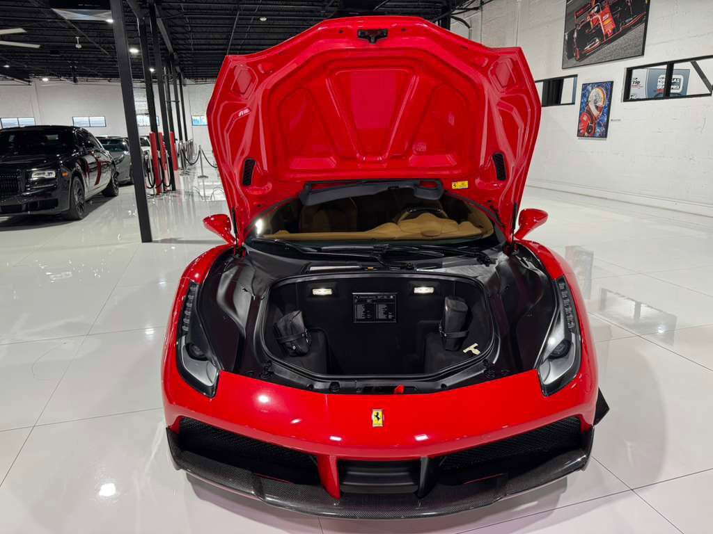 2017 Ferrari 488 GTB carbon body kit, Rosso Corsa paint, Cuoio interior, full electric seats, carbon galore & MUCH MORE!! Fort Lauderdale FL