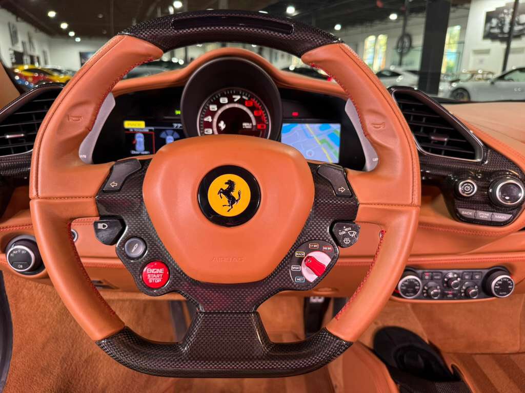 2017 Ferrari 488 GTB carbon body kit, Rosso Corsa paint, Cuoio interior, full electric seats, carbon galore & MUCH MORE!! Fort Lauderdale FL