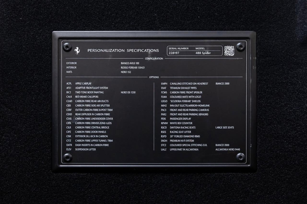 2017 Ferrari 488 Spider Highly Optioned CPO Warranty Scottsdale AZ