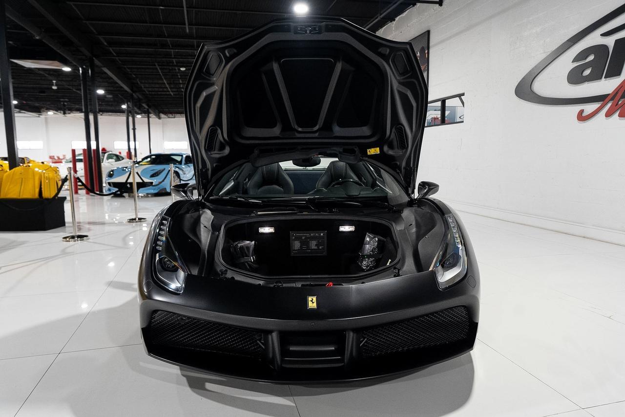 2017 Ferrari 488 Spider Nero Opaco paint, Blu Sterling interior, JBL audio, forged wheels, Daytona seats AND MUCH MORE!! Fort Lauderdale FL