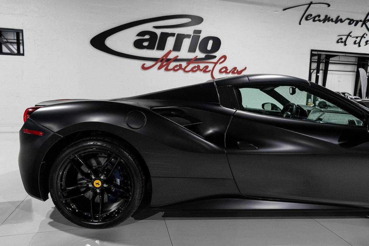 2017 Ferrari 488 Spider Nero Opaco paint, Blu Sterling interior, JBL audio, forged wheels, Daytona seats AND MUCH MORE!! Fort Lauderdale FL
