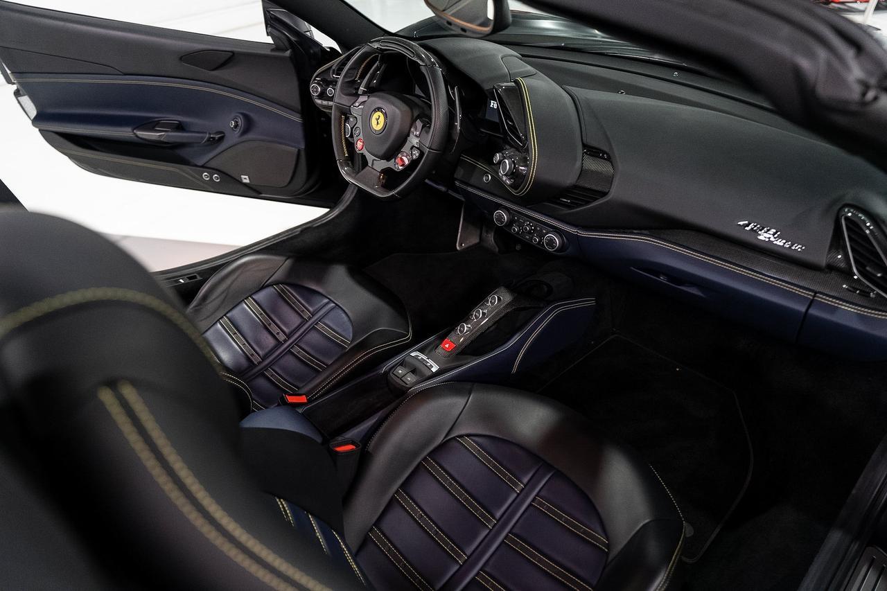 2017 Ferrari 488 Spider Nero Opaco paint, Blu Sterling interior, JBL audio, forged wheels, Daytona seats AND MUCH MORE!! Fort Lauderdale FL