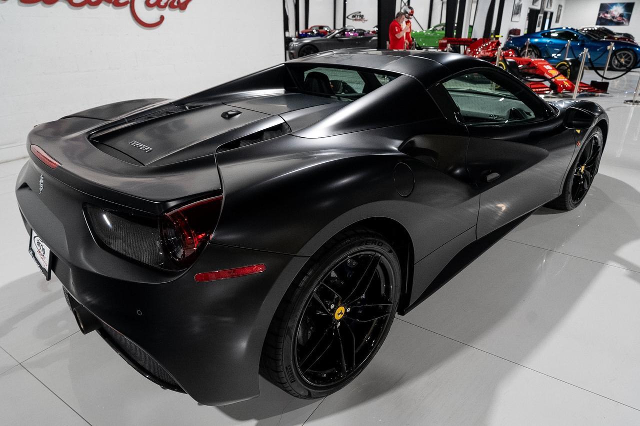 2017 Ferrari 488 Spider Nero Opaco paint, Blu Sterling interior, JBL audio, forged wheels, Daytona seats AND MUCH MORE!! Fort Lauderdale FL