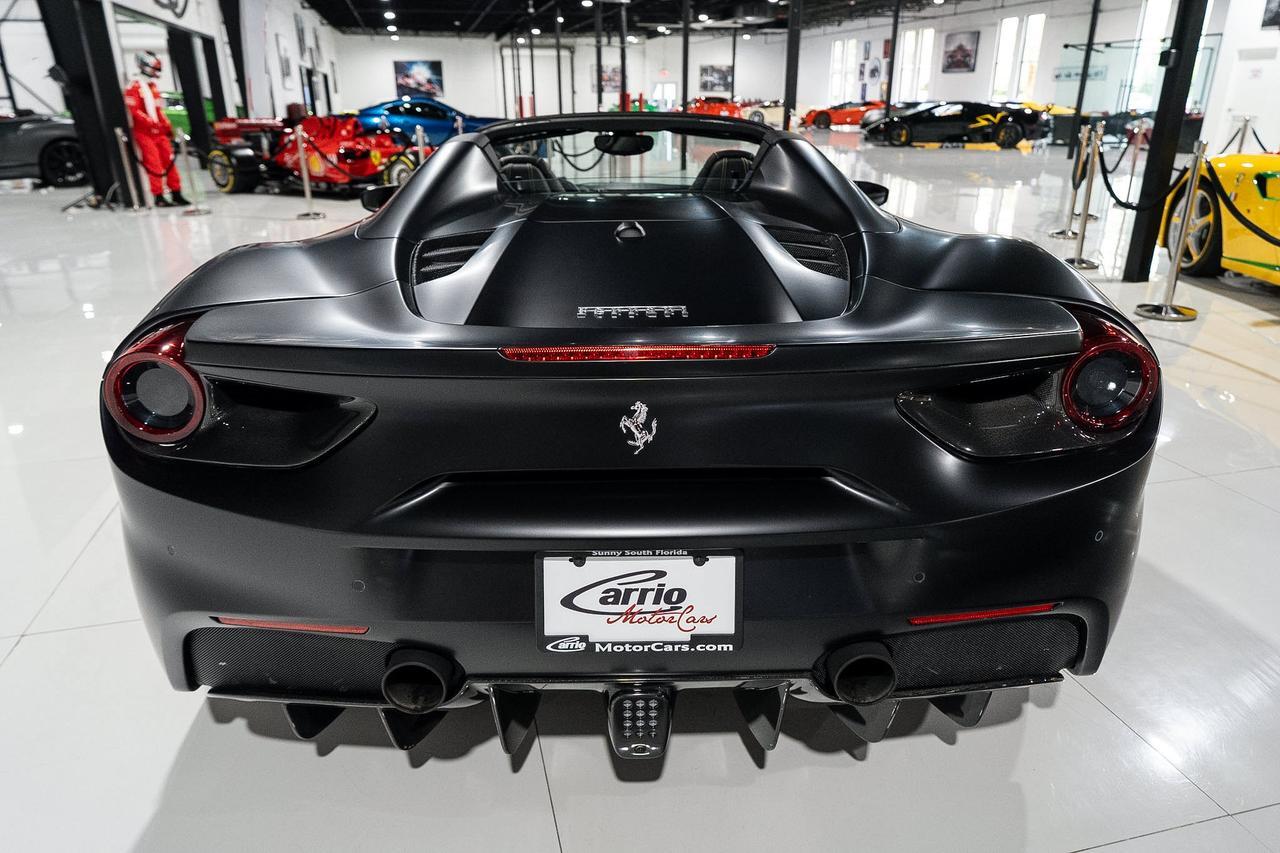 2017 Ferrari 488 Spider Nero Opaco paint, Blu Sterling interior, JBL audio, forged wheels, Daytona seats AND MUCH MORE!! Fort Lauderdale FL