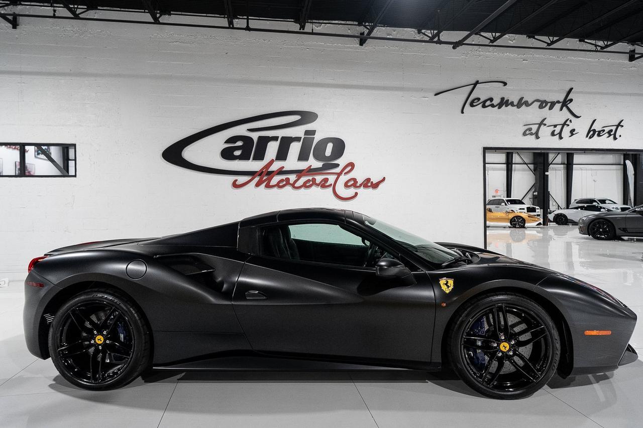 2017 Ferrari 488 Spider Nero Opaco paint, Blu Sterling interior, JBL audio, forged wheels, Daytona seats AND MUCH MORE!! Fort Lauderdale FL