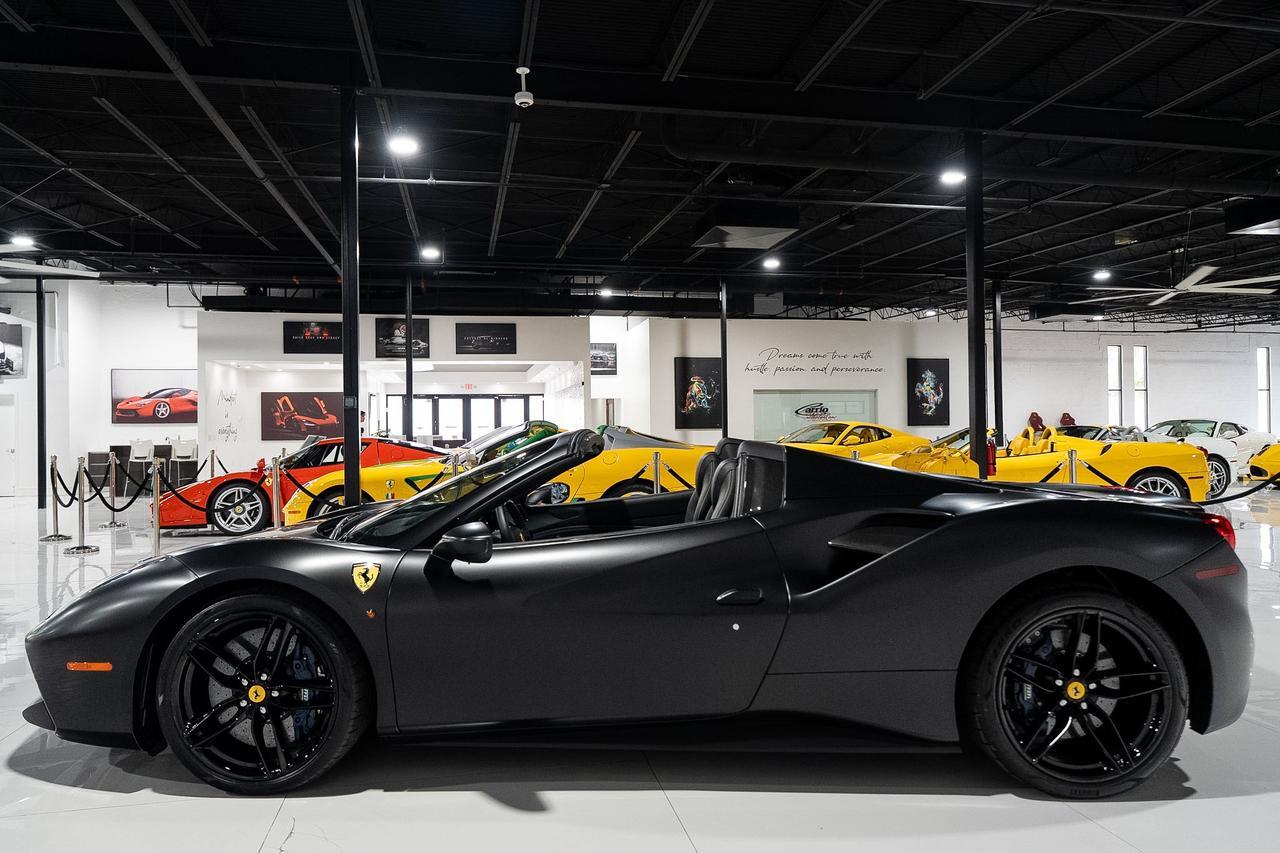 2017 Ferrari 488 Spider Nero Opaco paint, Blu Sterling interior, JBL audio, forged wheels, Daytona seats AND MUCH MORE!! Fort Lauderdale FL