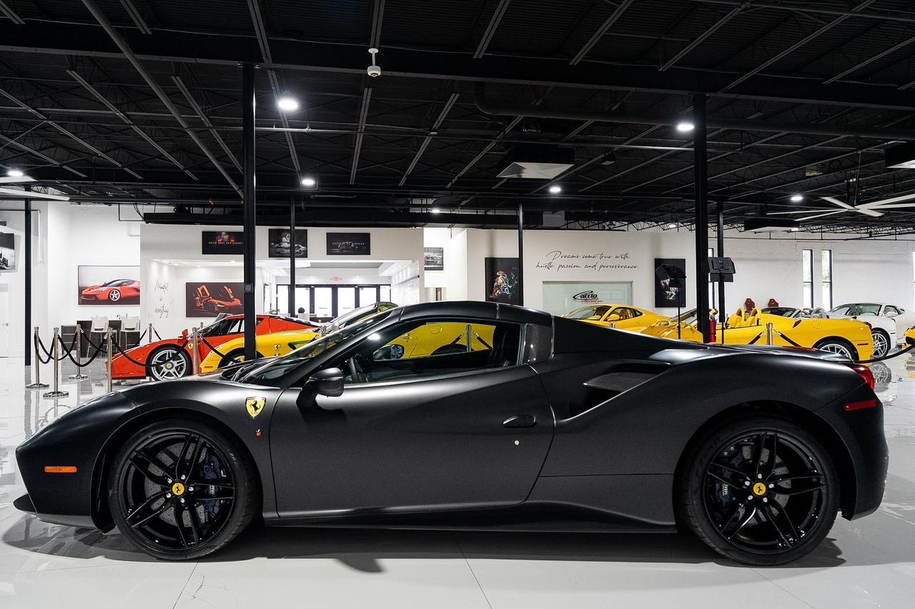 2017 Ferrari 488 Spider Nero Opaco paint, Blu Sterling interior, JBL audio, forged wheels, Daytona seats AND MUCH MORE!! Fort Lauderdale FL