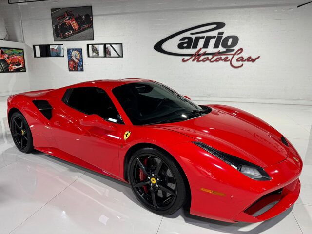 2017 Ferrari 488 Spider Scuderia shields, full electric seats, extended leather, interior carbon trim AND MUCH MORE!! Fort Lauderdale FL