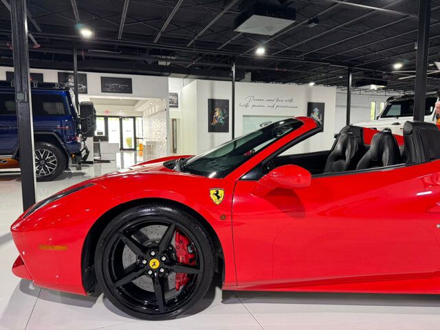 2017 Ferrari 488 Spider Scuderia shields, full electric seats, extended leather, interior carbon trim AND MUCH MORE!! Fort Lauderdale FL