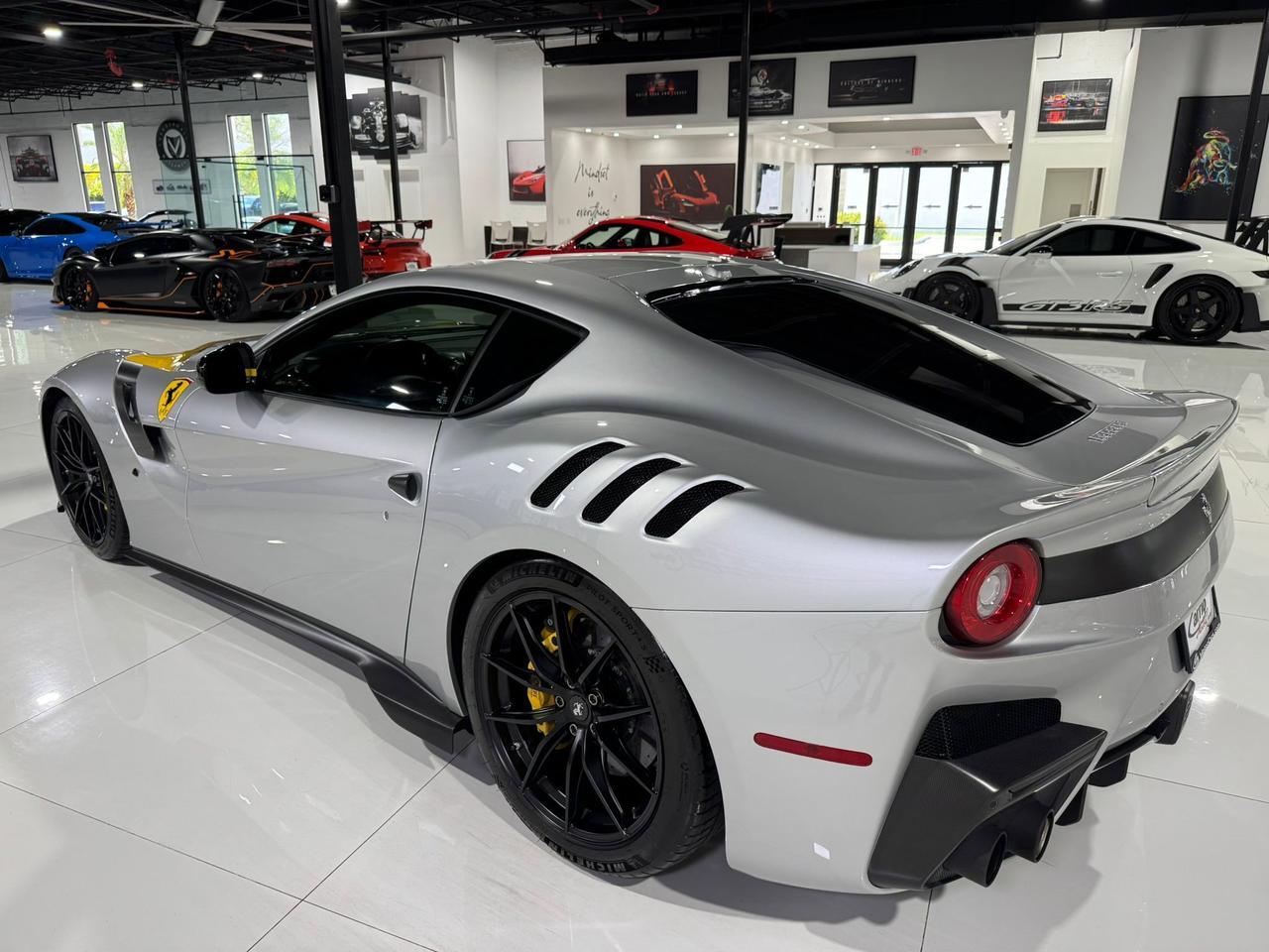 2017 Ferrari F12tdf Argento Nurburgring paint, Extra-Range interior, painted shield,sport exhaust,carbon galore & MORE!! Fort Lauderdale FL