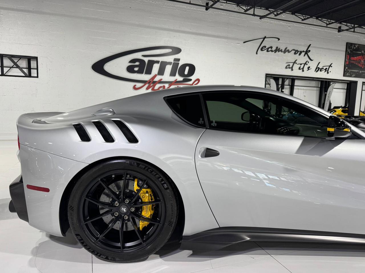 2017 Ferrari F12tdf Argento Nurburgring paint, Extra-Range interior, painted shield,sport exhaust,carbon galore & MORE!! Fort Lauderdale FL