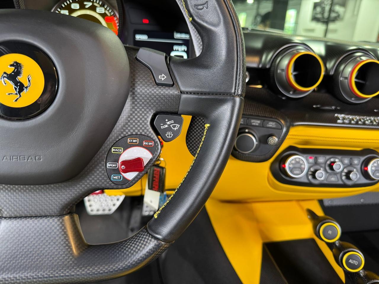 2017 Ferrari F12tdf Argento Nurburgring paint, Extra-Range interior, painted shield,sport exhaust,carbon galore & MORE!! Fort Lauderdale FL