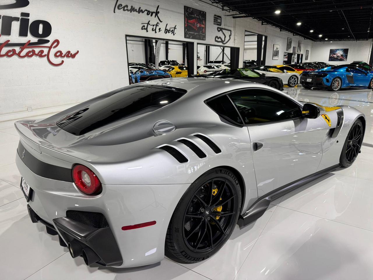 2017 Ferrari F12tdf Argento Nurburgring paint, Extra-Range interior, painted shield,sport exhaust,carbon galore & MORE!! Fort Lauderdale FL