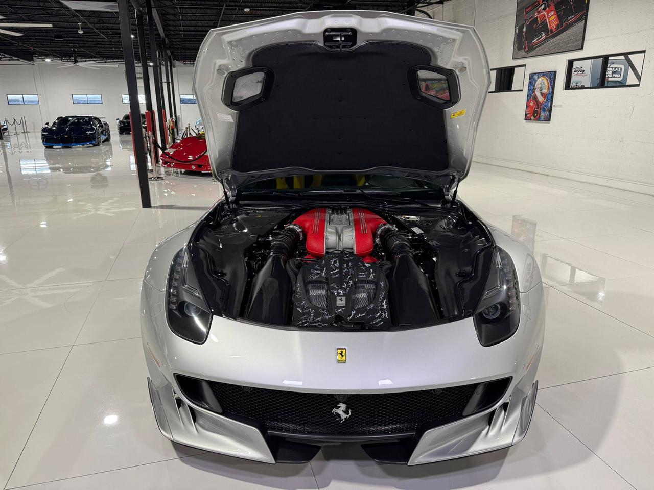 2017 Ferrari F12tdf Argento Nurburgring paint, Extra-Range interior, painted shield,sport exhaust,carbon galore & MORE!! Fort Lauderdale FL