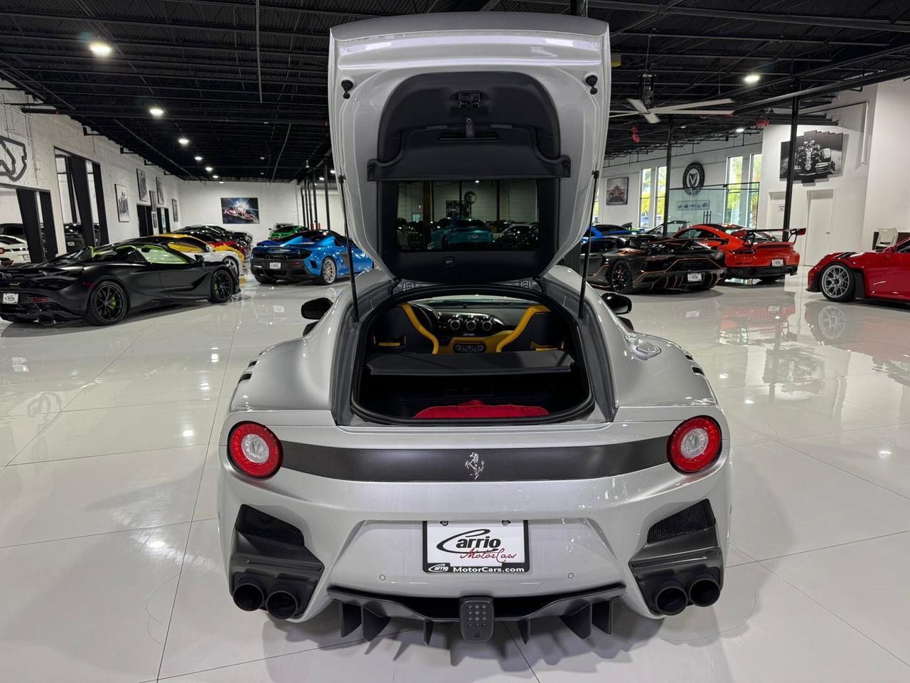 2017 Ferrari F12tdf Argento Nurburgring paint, Extra-Range interior, painted shield,sport exhaust,carbon galore & MORE!! Fort Lauderdale FL