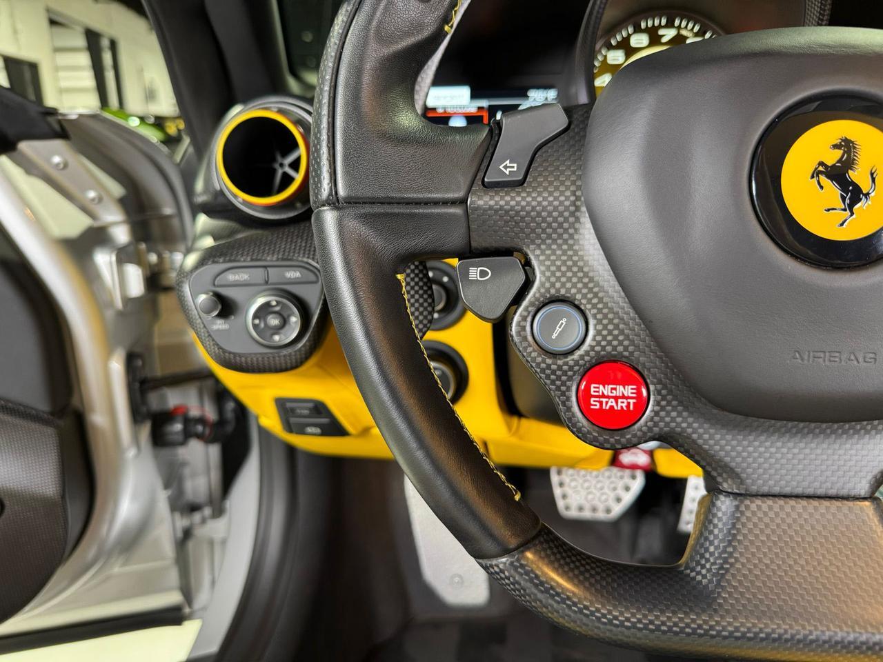 2017 Ferrari F12tdf Argento Nurburgring paint, Extra-Range interior, painted shield,sport exhaust,carbon galore & MORE!! Fort Lauderdale FL