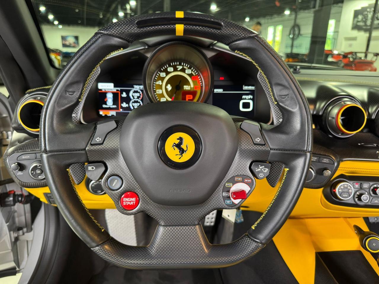 2017 Ferrari F12tdf Argento Nurburgring paint, Extra-Range interior, painted shield,sport exhaust,carbon galore & MORE!! Fort Lauderdale FL