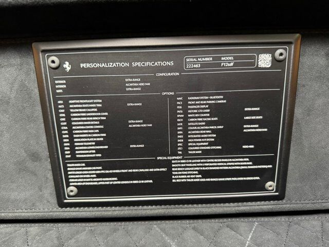 2017 Ferrari F12tdf CPO warranty until 04/06/2027!! Tailor Made build, Extra-Range paint, TOO MANY OPTIONS TO LIST!! Fort Lauderdale FL