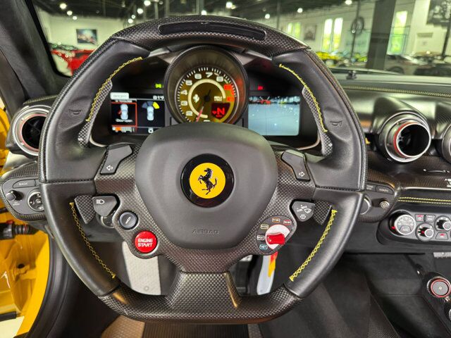 2017 Ferrari F12tdf Giallo Modena paint, painted stripes, carbon racing seats, loads of exterior/interior carbon Fort Lauderdale FL