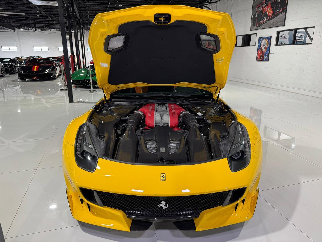 2017 Ferrari F12tdf Giallo Modena paint, painted stripes, carbon racing seats, loads of exterior/interior carbon Fort Lauderdale FL