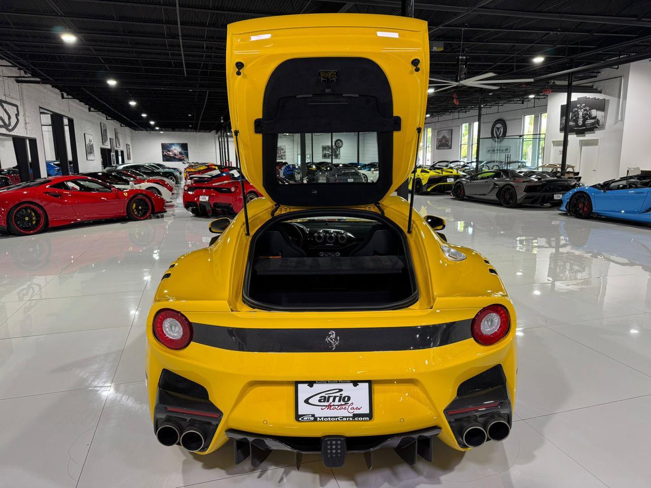 2017 Ferrari F12tdf Giallo Modena paint, painted stripes, carbon racing seats, loads of exterior/interior carbon Fort Lauderdale FL