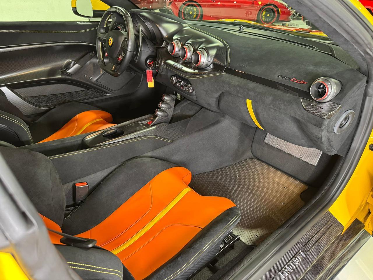2017 Ferrari F12tdf Giallo Modena paint, painted stripes, carbon racing seats, loads of exterior/interior carbon Fort Lauderdale FL