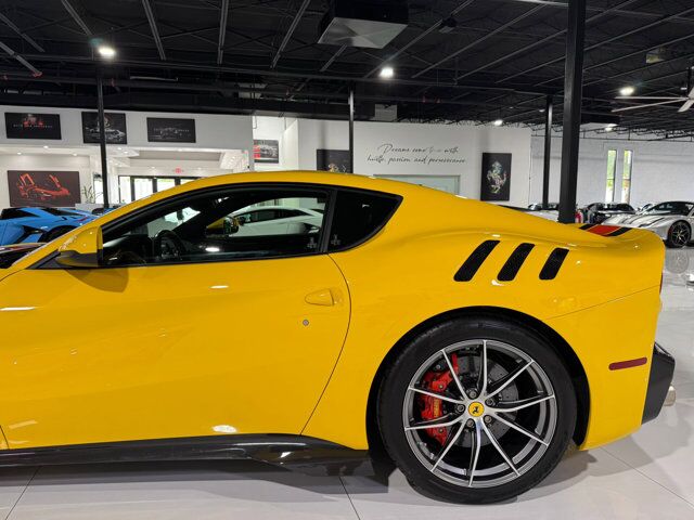 2017 Ferrari F12tdf Giallo Modena paint, painted stripes, carbon racing seats, loads of exterior/interior carbon Fort Lauderdale FL