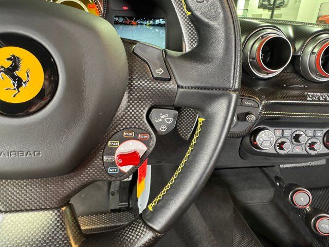 2017 Ferrari F12tdf Giallo Modena paint, painted stripes, carbon racing seats, loads of exterior/interior carbon Fort Lauderdale FL