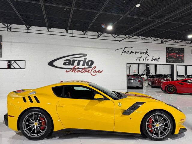 2017 Ferrari F12tdf Giallo Modena paint, painted stripes, carbon racing seats, loads of exterior/interior carbon Fort Lauderdale FL