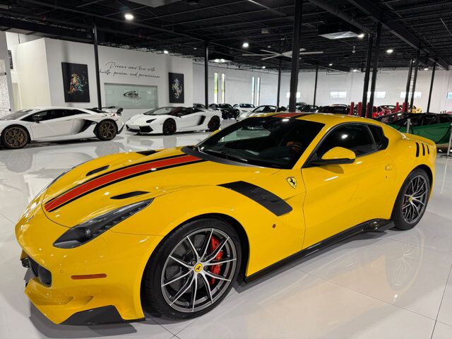 2017 Ferrari F12tdf Giallo Modena paint, painted stripes, carbon racing seats, loads of exterior/interior carbon Fort Lauderdale FL