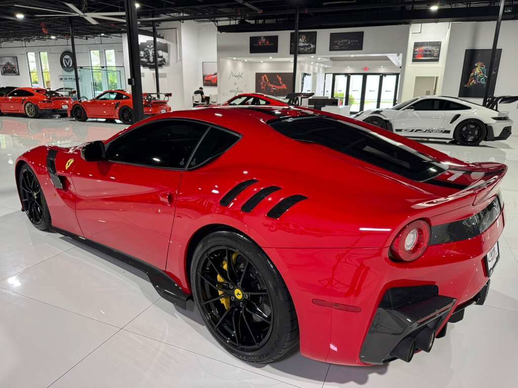 2017 Ferrari F12tdf TAILOR MADE! Rosso TRS paint, painted stripes, integrated audio,carbon fiber racing seats AND MORE!! Fort Lauderdale FL