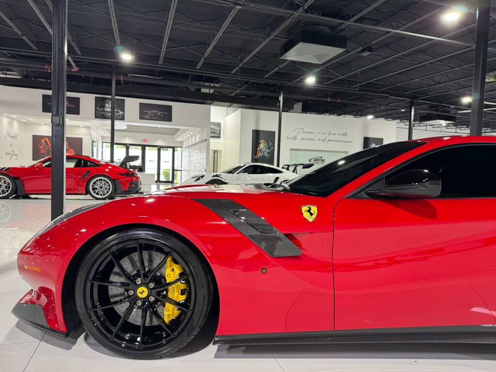 2017 Ferrari F12tdf TAILOR MADE! Rosso TRS paint, painted stripes, integrated audio,carbon fiber racing seats AND MORE!! Fort Lauderdale FL