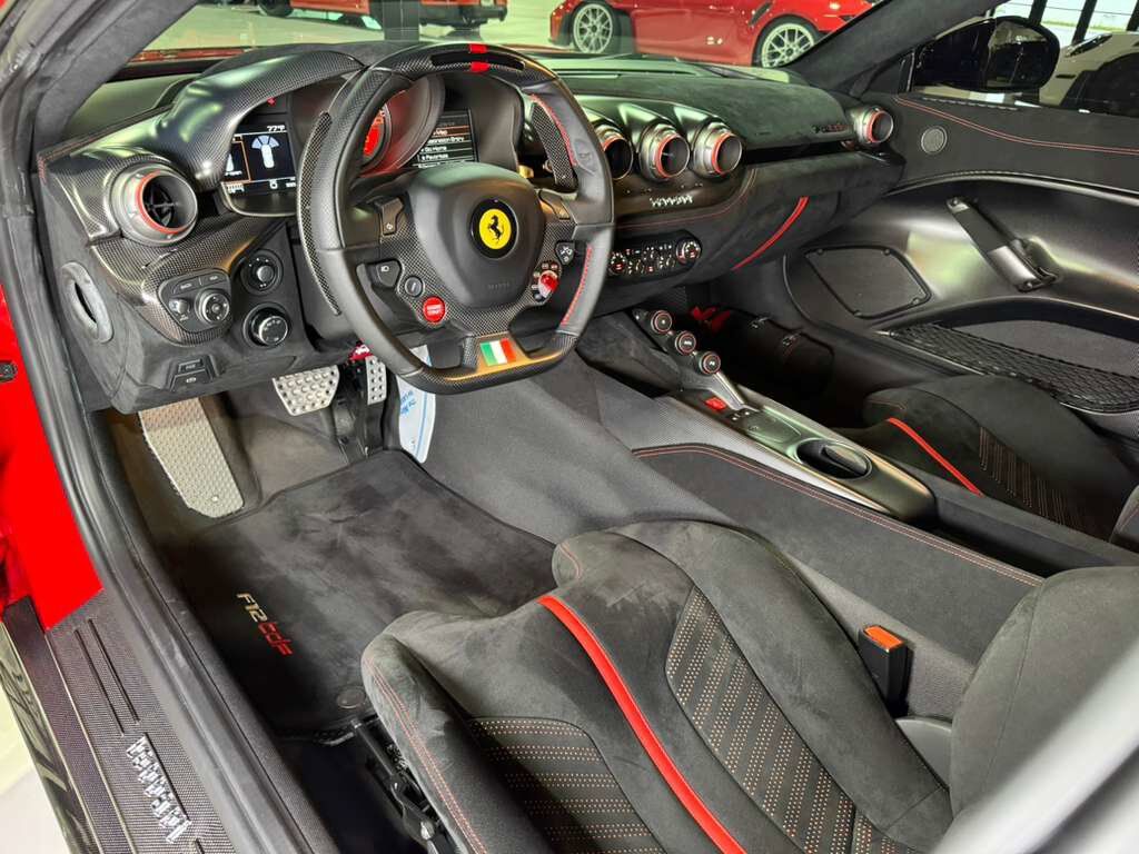 2017 Ferrari F12tdf TAILOR MADE! Rosso TRS paint, painted stripes, integrated audio,carbon fiber racing seats AND MORE!! Fort Lauderdale FL