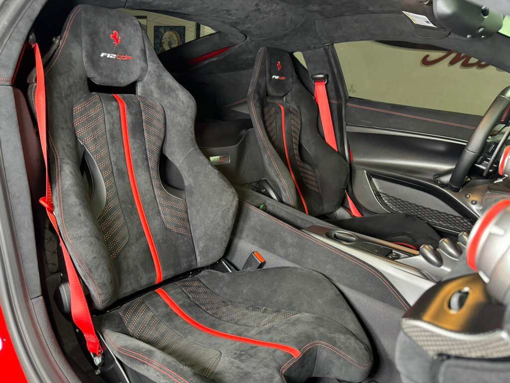 2017 Ferrari F12tdf TAILOR MADE! Rosso TRS paint, painted stripes, integrated audio,carbon fiber racing seats AND MORE!! Fort Lauderdale FL