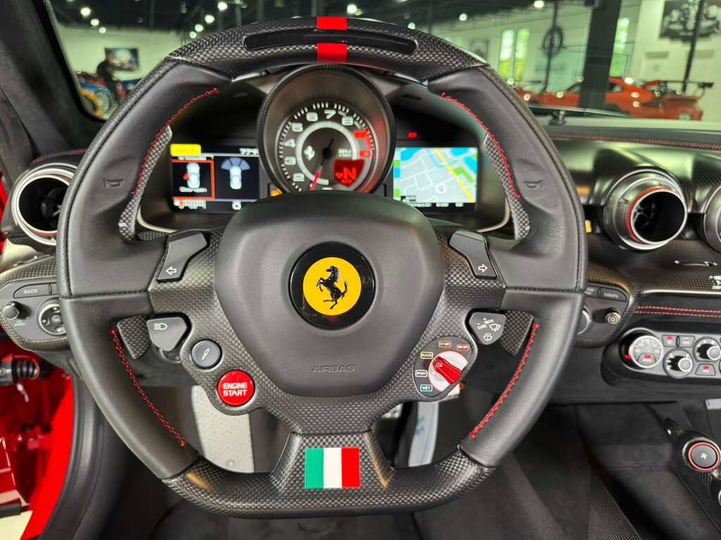 2017 Ferrari F12tdf TAILOR MADE! Rosso TRS paint, painted stripes, integrated audio,carbon fiber racing seats AND MORE!! Fort Lauderdale FL