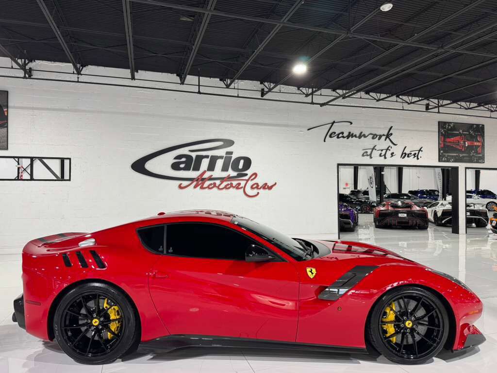 2017 Ferrari F12tdf TAILOR MADE! Rosso TRS paint, painted stripes, integrated audio,carbon fiber racing seats AND MORE!! Fort Lauderdale FL
