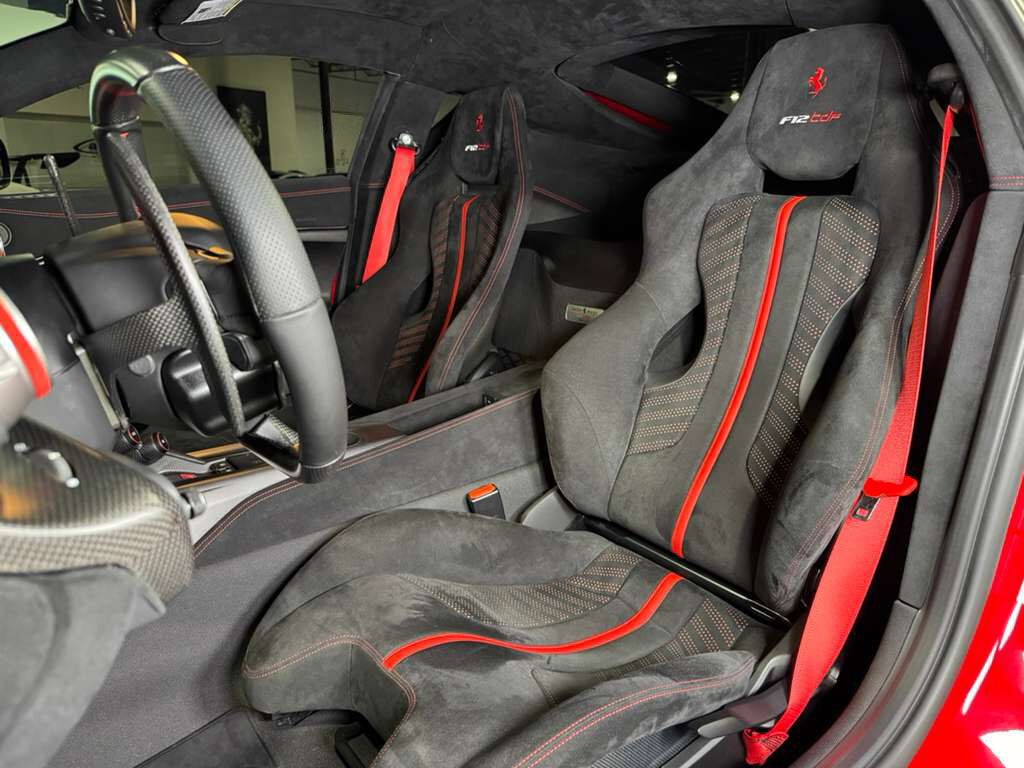 2017 Ferrari F12tdf TAILOR MADE! Rosso TRS paint, painted stripes, integrated audio,carbon fiber racing seats AND MORE!! Fort Lauderdale FL