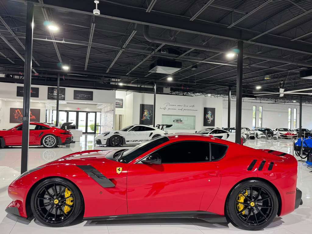 2017 Ferrari F12tdf TAILOR MADE! Rosso TRS paint, painted stripes, integrated audio,carbon fiber racing seats AND MORE!! Fort Lauderdale FL