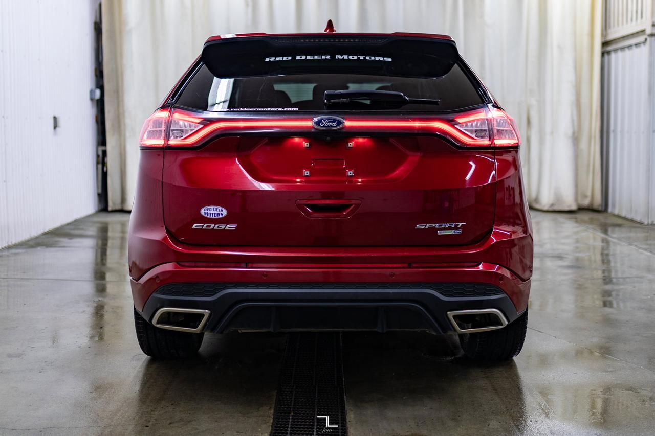2017 Ford Edge AWD Sport Leather Roof Nav BCam Red Deer AB