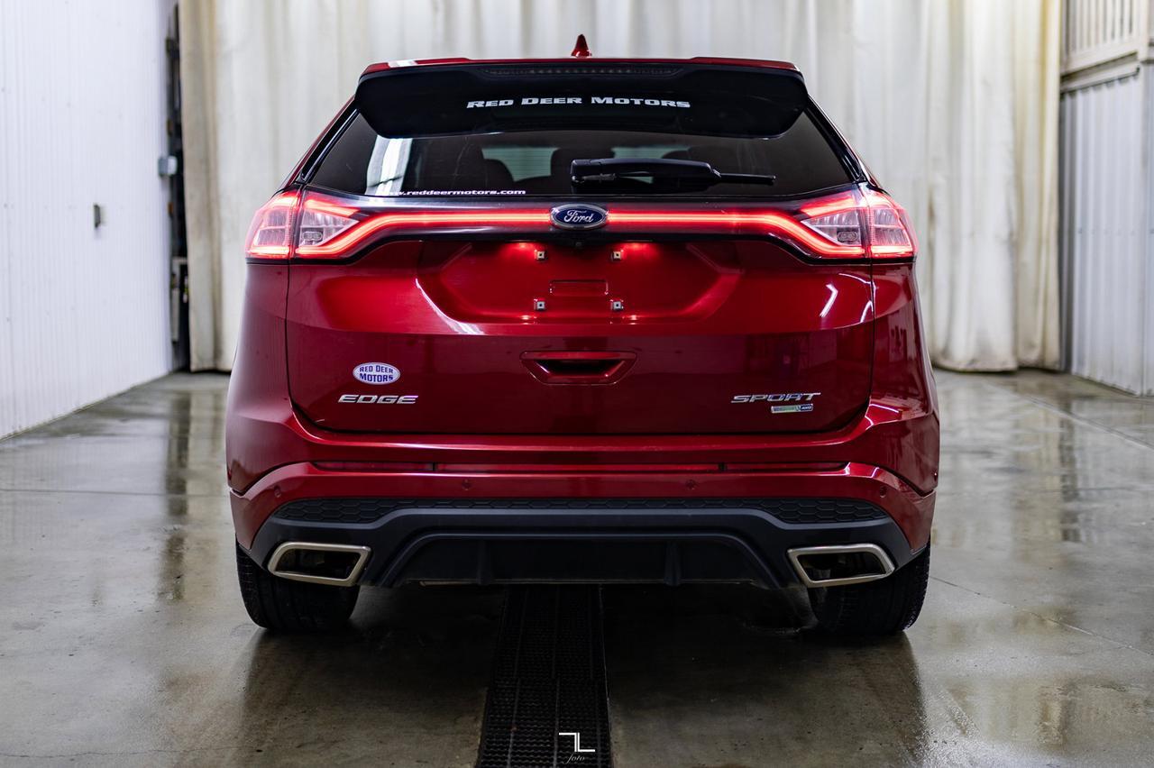 2017 Ford Edge AWD Sport Leather Roof Nav BCam Red Deer AB