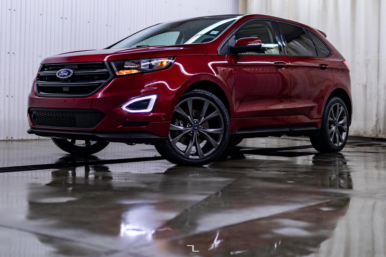 2017 Ford Edge AWD Sport Leather Roof Nav BCam Red Deer AB