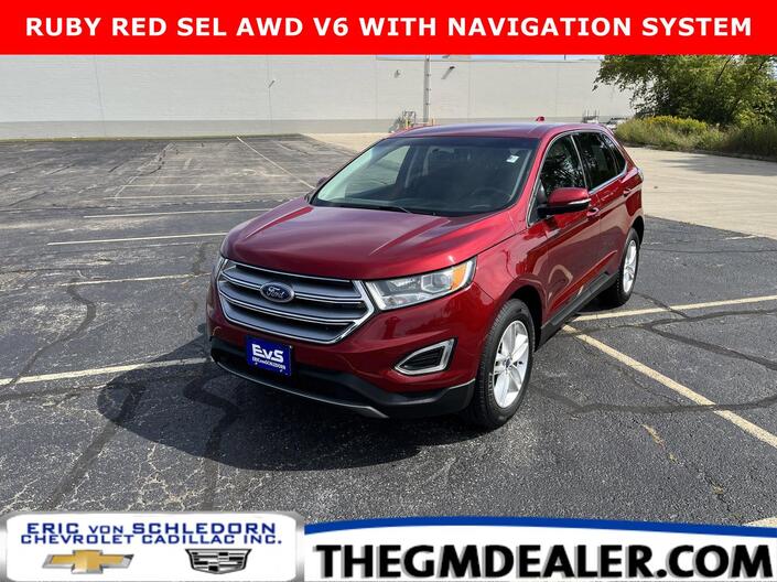 2017 Ford Edge SEL AWD 3.5L V6 Utility Technology ColdWxPkgs w/Nav 18s Hands-FreePwrLftgt RmoteStrt HtdStrngWhl Milwaukee WI