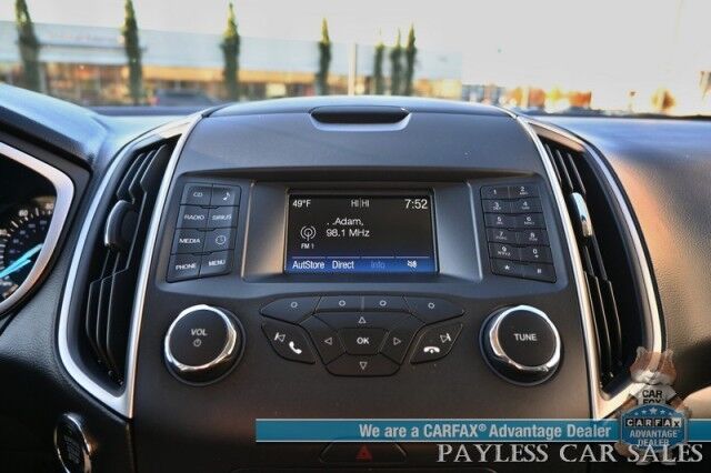 2017 Ford Edge SEL / AWD / Power Cloth Seats / Bluetooth / Back Up Camera / Cruise Control / Keyless Entry & Start / Alloy Wheels / 27 MPG / Tow Pkg / 1-Owner Anchorage AK